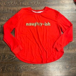 Secret Treasures Women’s Medium Pajama Top- Naughty-ish